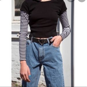 brandy melville layered ashlyn top